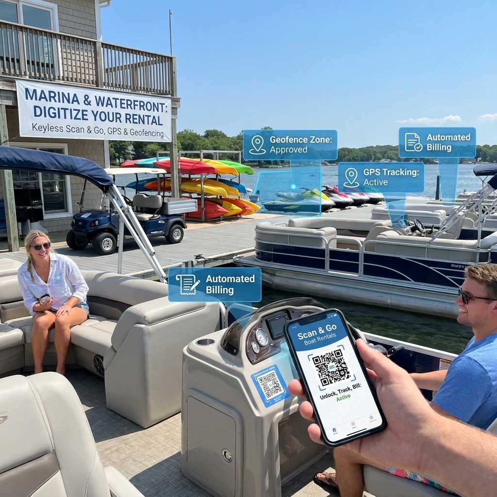 Marina boat rental waterfront